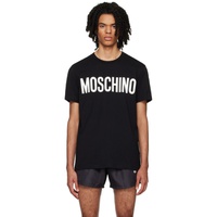 모스키노 Moschino Black Printed T-Shirt 232720M213000
