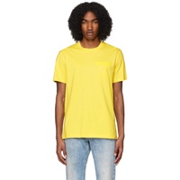 모스키노 Moschino Yellow Printed T-Shirt 231720M213017