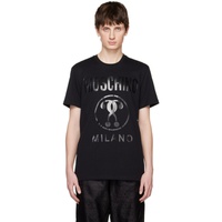 모스키노 Moschino Black Double Question Mark T-Shirt 231720M213020