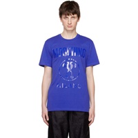 모스키노 Moschino Blue Double Question Mark T-Shirt 231720M213023