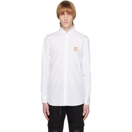 모스키노 Moschino White Embroidered Shirt 231720M192002