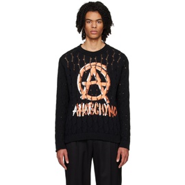 모스키노 Moschino Black Anarchy Sweater 232720M201005