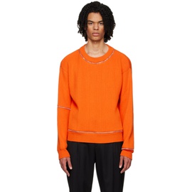 모스키노 Moschino Orange Zip Sweater 232720M201007