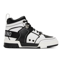 모스키노 Moschino Black & White Streetball Sneakers 232720M237009
