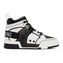 모스키노 Moschino Black & White Streetball Sneakers 232720M237009