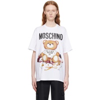 모스키노 Moschino White Teddy Bear T-Shirt 232720F110015