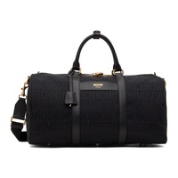 모스키노 Moschino Black Logo Duffle Bag 241720M169001