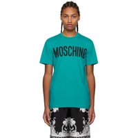 모스키노 Moschino Green Crewneck T-Shirt 222720M213017