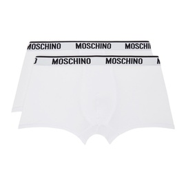 모스키노 Moschino Two-Pack White Boxers 241720M216011