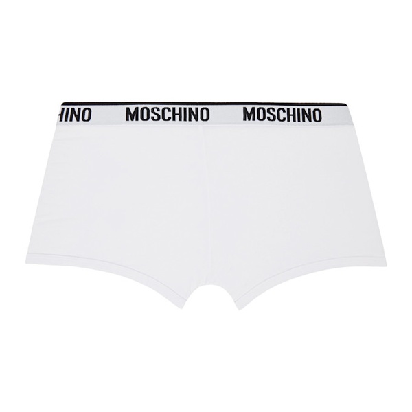  모스키노 Moschino Two-Pack White Boxers 241720M216011