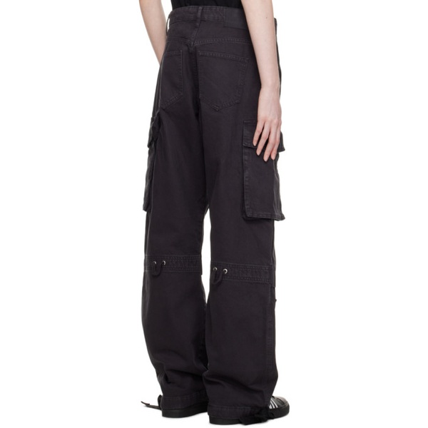  모스키노 Moschino Jeans Black Cargo Jeans 232132F069002