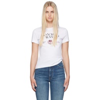 모스키노 Moschino Jeans White Printed Shirt 242132F110002