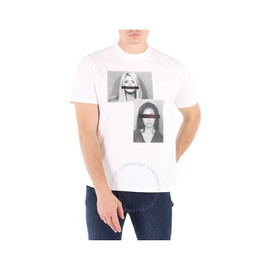 Mostly Heard Rarely Seen Mens Mug Shot T-Shirt in 오프화이트 Off-white MH02BJ-T07-OFF WHITE