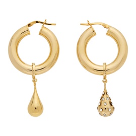 모우 Mounser Gold Mismatched Flow Earrings 212336F009005