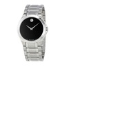 Movado Collection Black Dial Stainless Steel Mens Watch 0606781