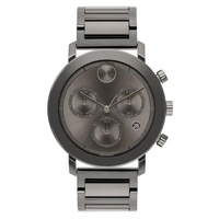 Movado MEN'S BOLD Evolution Chronograph Stainless Steel Grey Dial Watch 3600685
