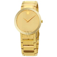 Movado MEN'S Sapphire Stainless Steel Gold Mirror Dial 0607180