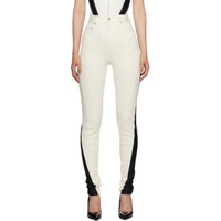 뮈글러 Mugler White & Black Spiral Jeans 232345F069001