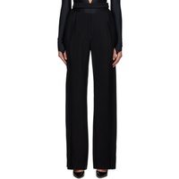 뮈글러 Mugler Black Fluid Trousers 232345F087009