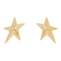 뮈글러 Mugler Gold Armor Earrings 241345M144001