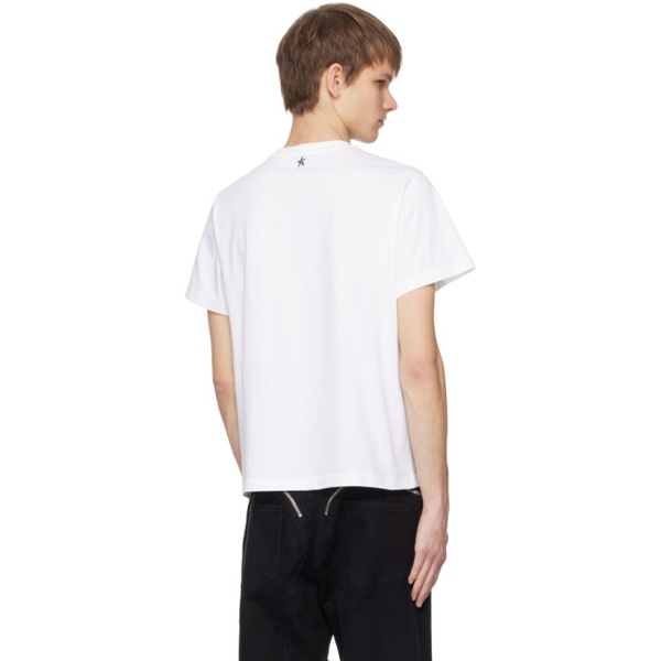  뮈글러 Mugler White Applique T-Shirt 241345M213011