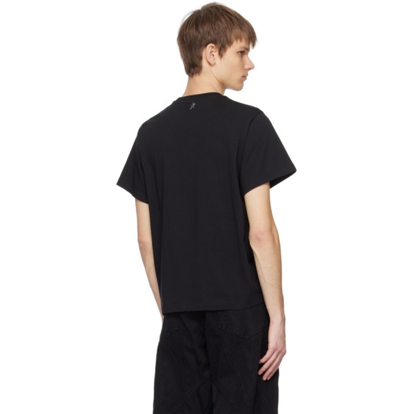  뮈글러 Mugler Black Applique T-Shirt 241345M213012