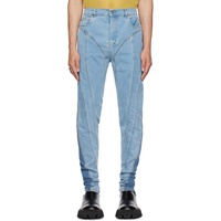 뮈글러 Mugler Blue Spiral Jeans 232345M186000