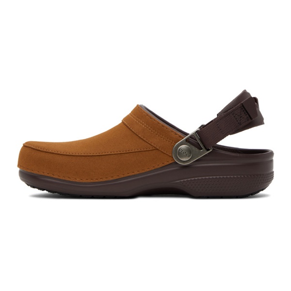  뮤지엄 오브 피스 앤 콰이엇 Museum of Peace & Quiet Brown & Tan Crocs 에디트 Edition Classic Clogs 241554F121000