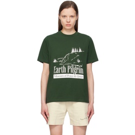 뮤지엄 오브 피스 앤 콰이엇 Museum of Peace & Quiet Green Earth Pilgrim T-Shirt 241554F110002