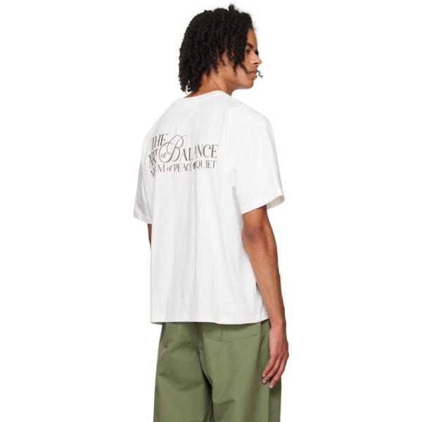  뮤지엄 오브 피스 앤 콰이엇 Museum of Peace & Quiet White Art of Balance T-Shirt 232554M213019