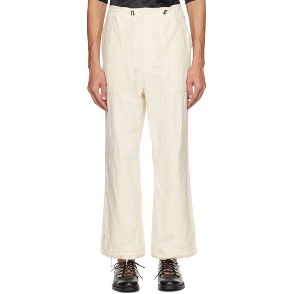  니들스 NEEDLES 오프화이트 Off-White Fatigue Trousers 231821M191009
