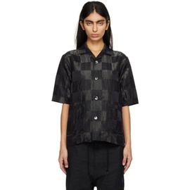 니들스 NEEDLES Black Cabana Shirt 241821F109011