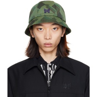 니들스 NEEDLES Green Bermuda Bucket Hat 241821M140002