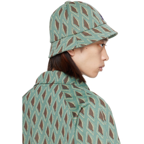  니들스 NEEDLES Green Bermuda Bucket Hat 241821M140006