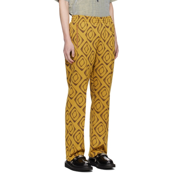  니들스 NEEDLES Yellow Drawstring Track Pants 241821M190017