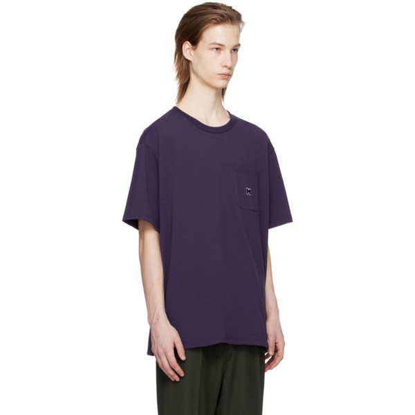  니들스 NEEDLES Purple Pocket T-Shirt 241821M213001