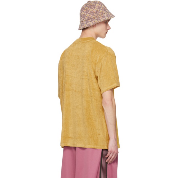  니들스 NEEDLES Yellow Mock Neck T-Shirt 231821M213004