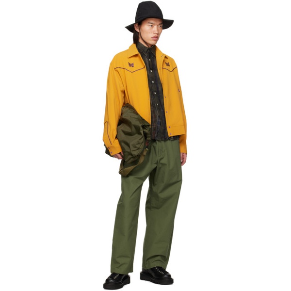  니들스 NEEDLES Yellow Piping Cowboy Jacket 241821M180016