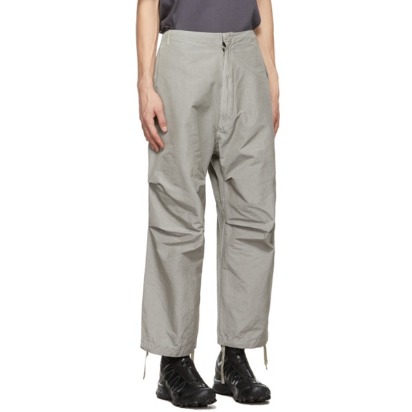  NEMEN Grey Fleo Tech Trousers 212123M191002