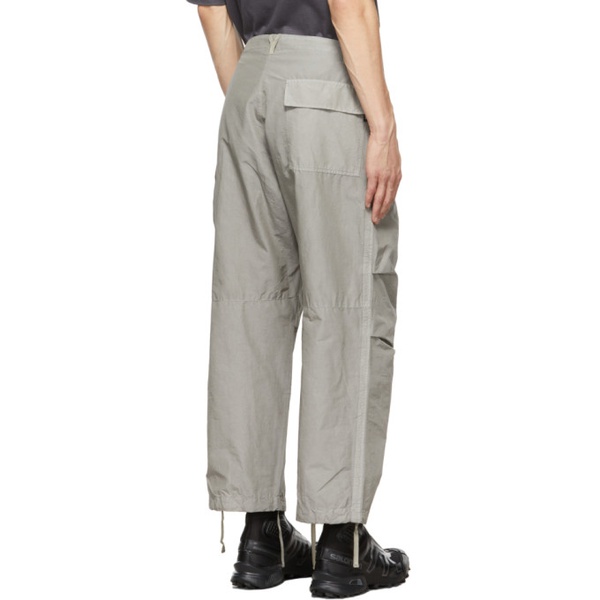  NEMEN Grey Fleo Tech Trousers 212123M191002