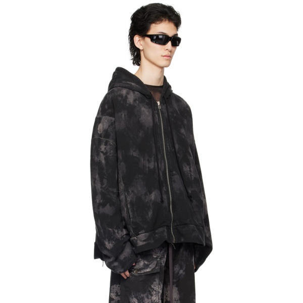  NICOLAS ANDREAS TARALIS Black Doublesized Hoodie 241579M202000