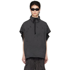 NICOLAS ANDREAS TARALIS SSENSE Exclusive Black Doublesized Sweatshirt 241579M204001