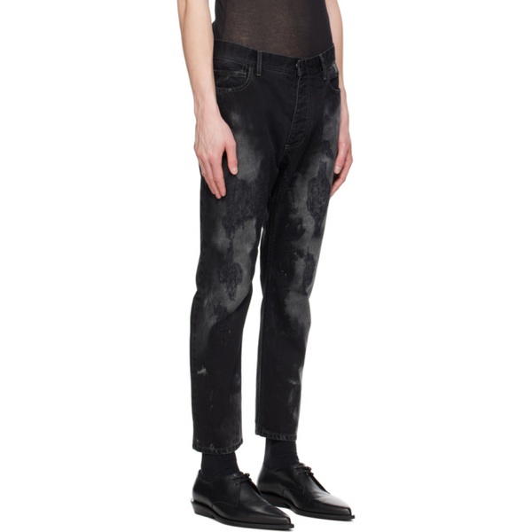  NICOLAS ANDREAS TARALIS Black Distressed Jeans 241579M186002