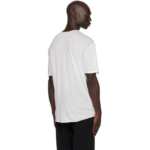  NICOLAS ANDREAS TARALIS White Loose Thread T-Shirt 232579M213003