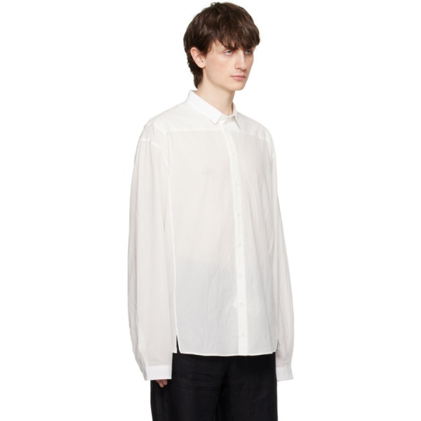  NICOLAS ANDREAS TARALIS White Jacquard Shirt 231579M192007