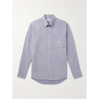 NN07 Arne Button-Down Collar Cotton-Poplin Shirt 43769801097320301