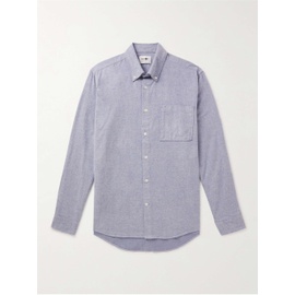 NN07 Arne Button-Down Collar Cotton-Poplin Shirt 43769801097320301