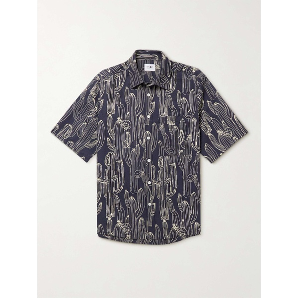  NN07 Hans Printed Lyocell and Linen-Blend Shirt 43769801096742399