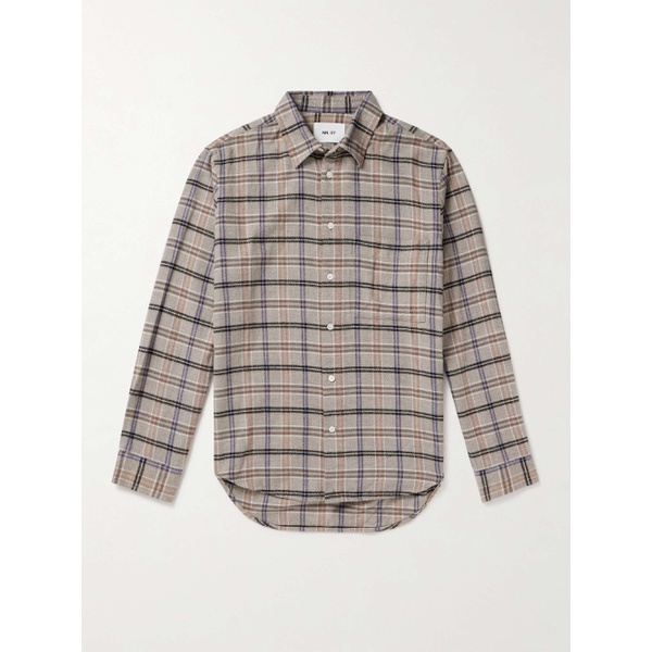  NN07 Arne 5166 Checked Cotton-Flannel Shirt 1647597321670539