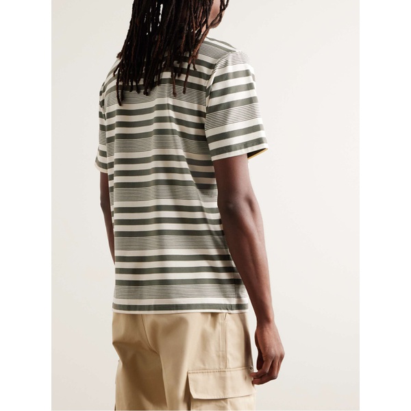  NN07 Adam 3461 Striped Stretch Modal and Cotton-Blend Jersey T-Shirt 1647597331047533